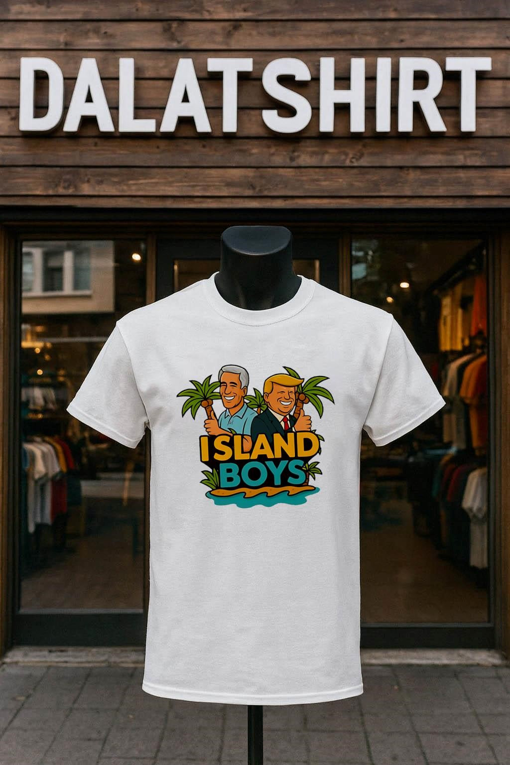 Island Boys Jeffrey Epstein Donald Trump Political Satire Tropical shirt