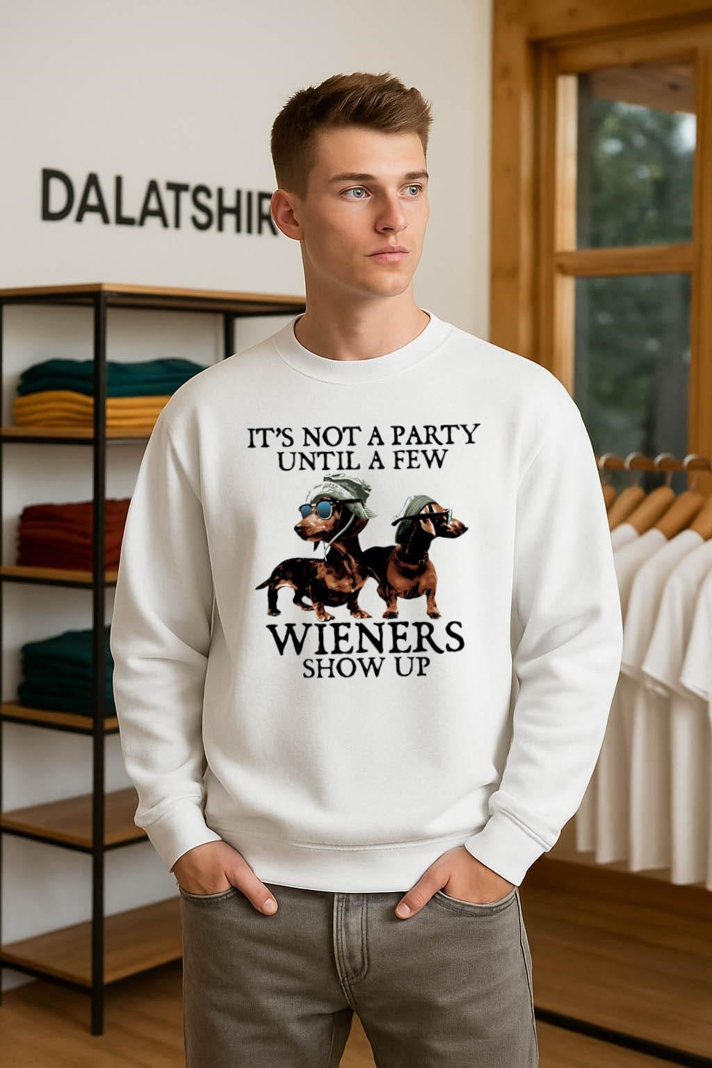 It Is Not A Party Until A Few Wieners Show Up Dachshunds shirt