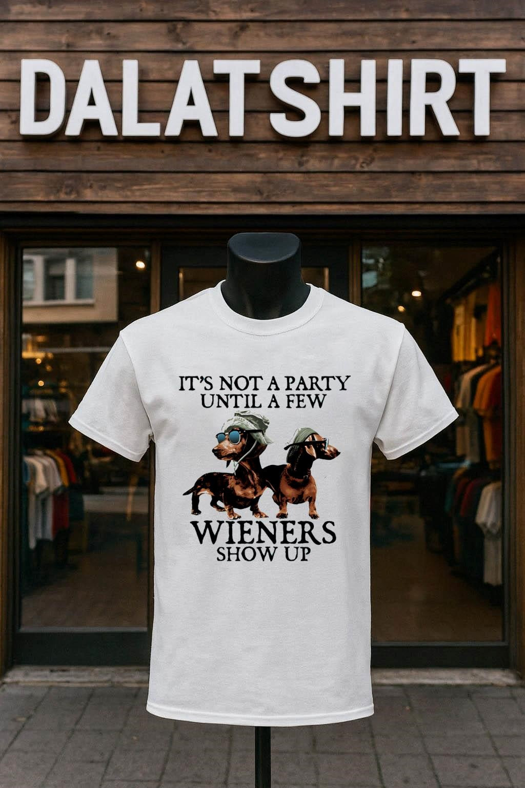 It Is Not A Party Until A Few Wieners Show Up Dachshunds shirt