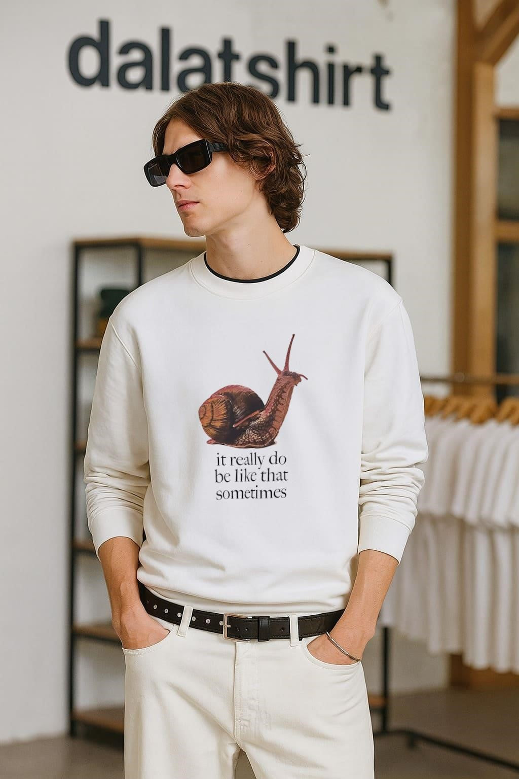 It Really Do Be Like That Sometimes Brown Garden Snail shirt