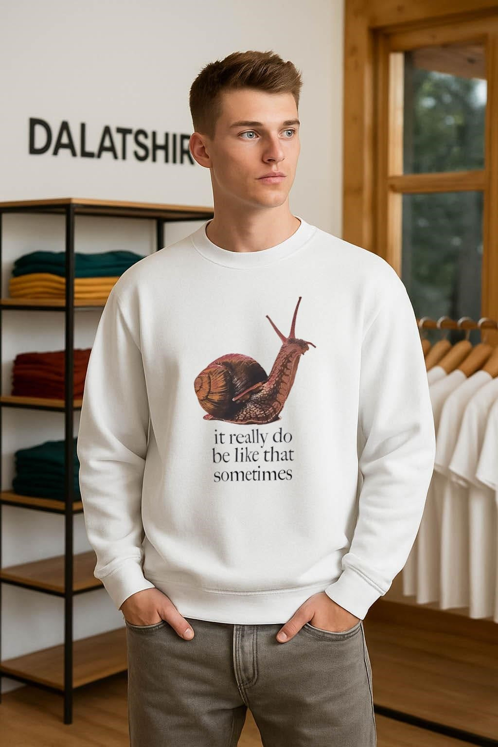 It Really Do Be Like That Sometimes Brown Garden Snail shirt