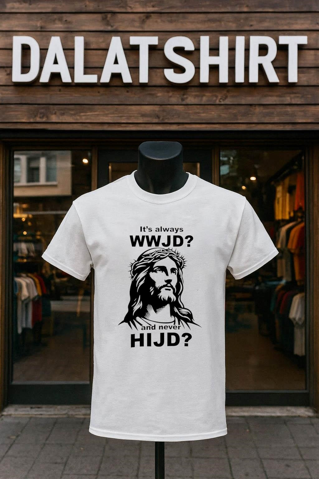 It’s Always WWJD and Never HIJD Jesus Graphic shirt