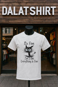 It’s Fine I’m Fine Everything Is Fine Messy Cat shirt