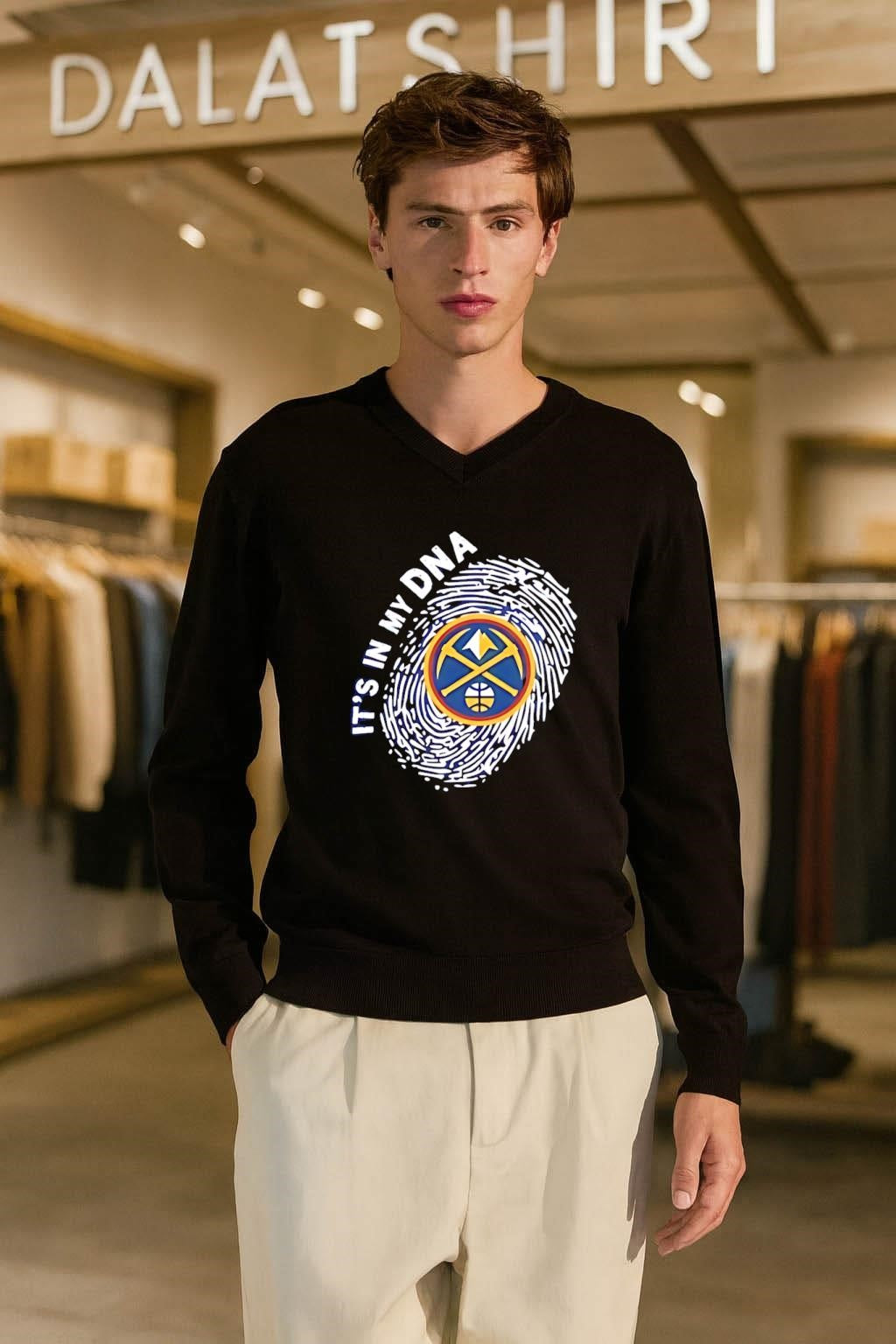 It’s In My DNA Denver Nuggets Basketball Fingerprint shirt