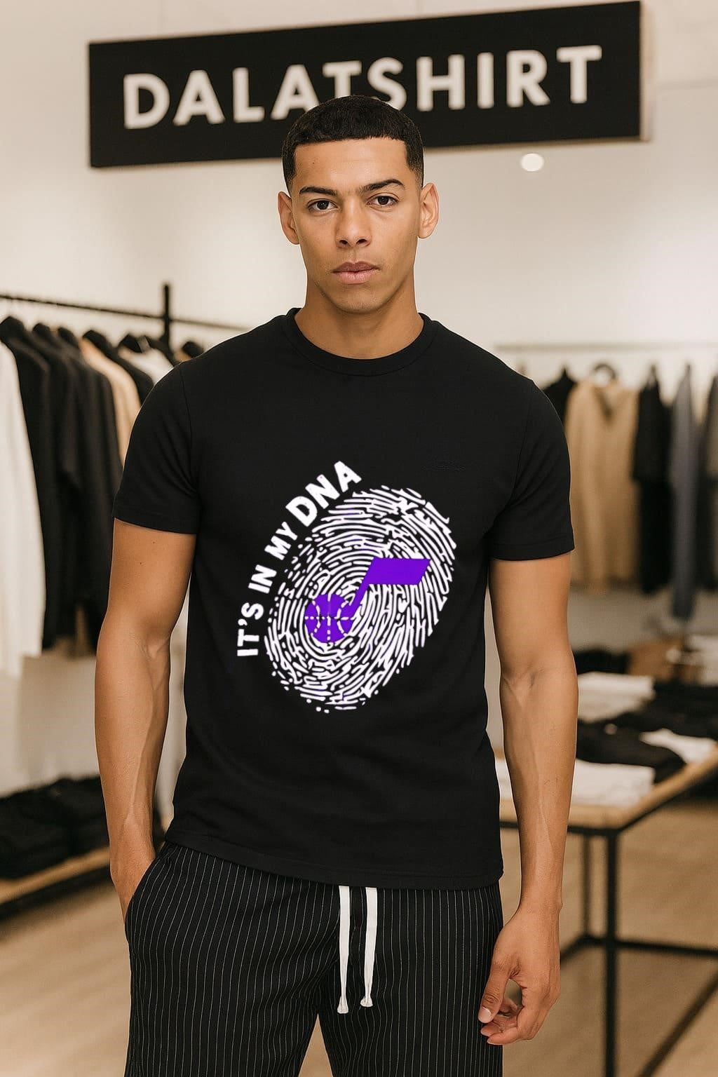 It’s In My DNA Utah Jazz Fingerprint Music Note shirt