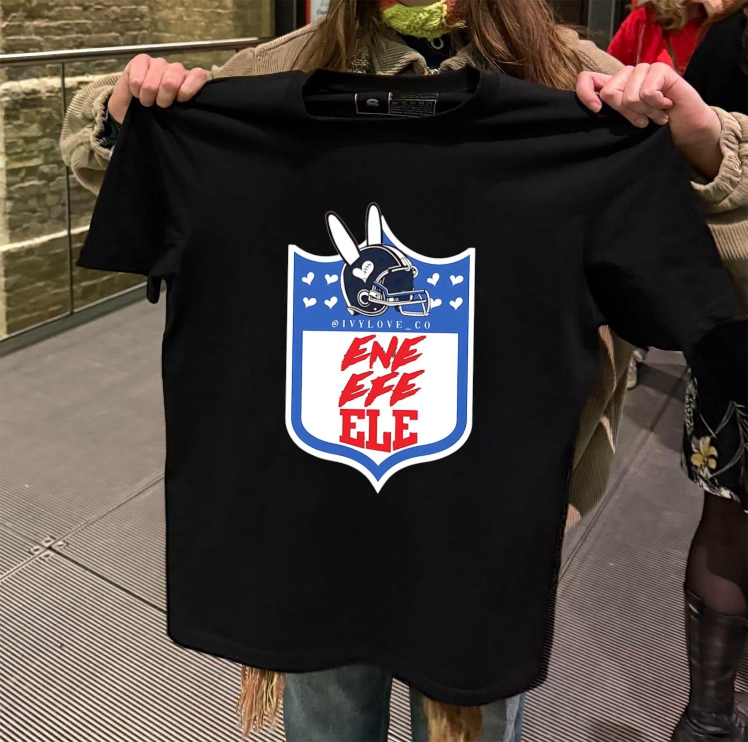 Ivy Love Co ENE EFE ELE Football Helmet Bunny Ears shirt