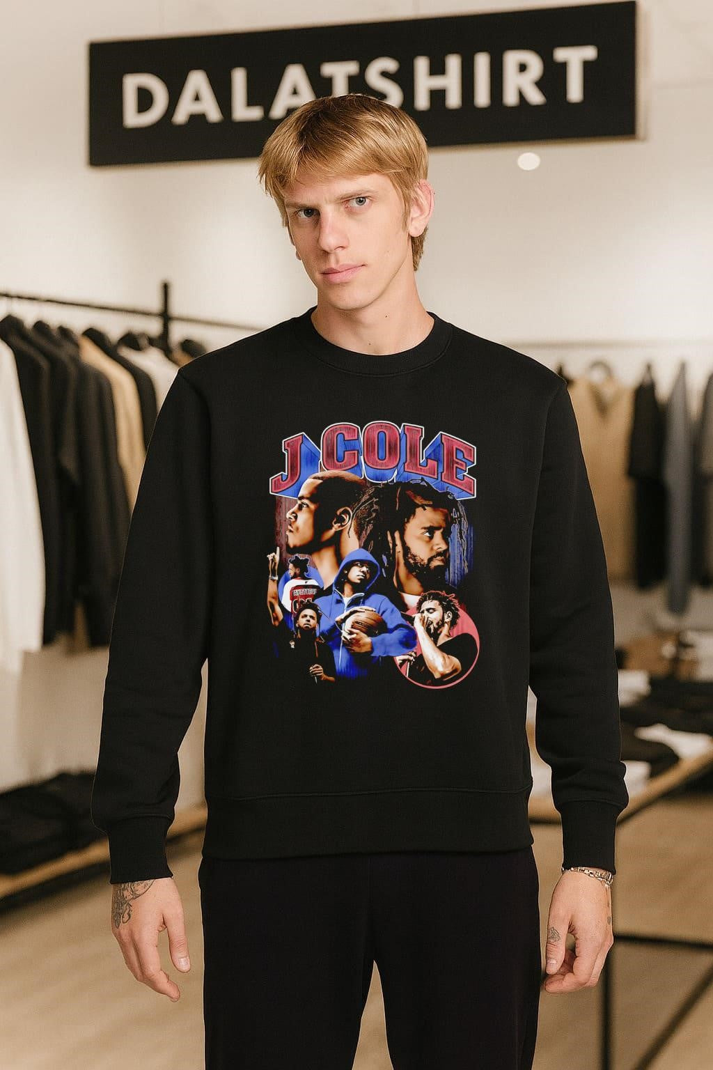 J Cole collage Rap Artist portrait shirt
