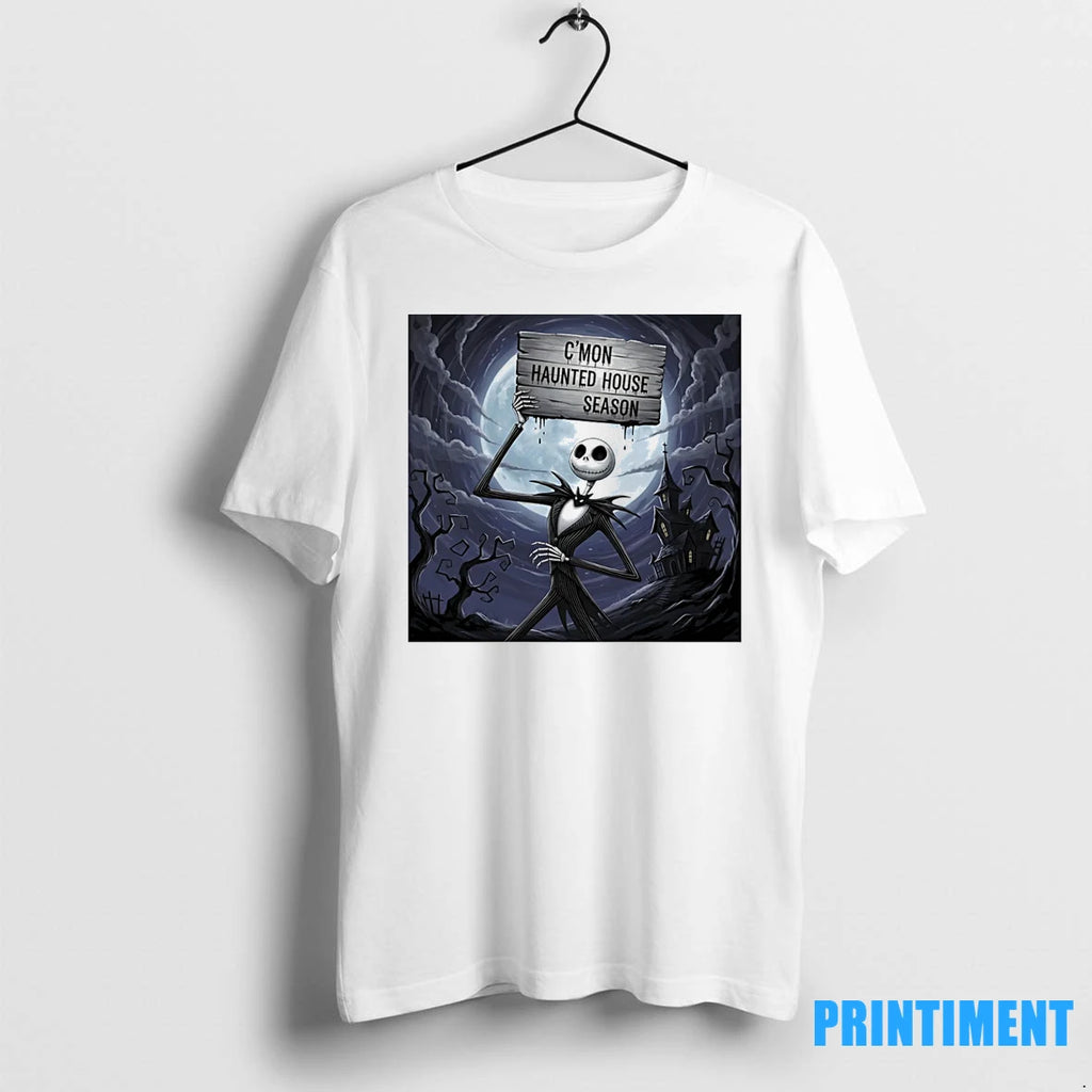 Jack Skellington Cmon Haunted House Season Halloween Tshirts Sweater