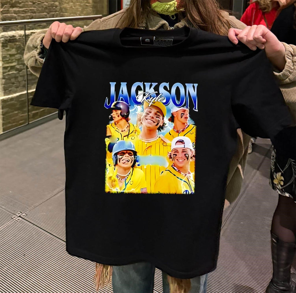Jackson Kyle Baseball Player Lightning Graphic shirt