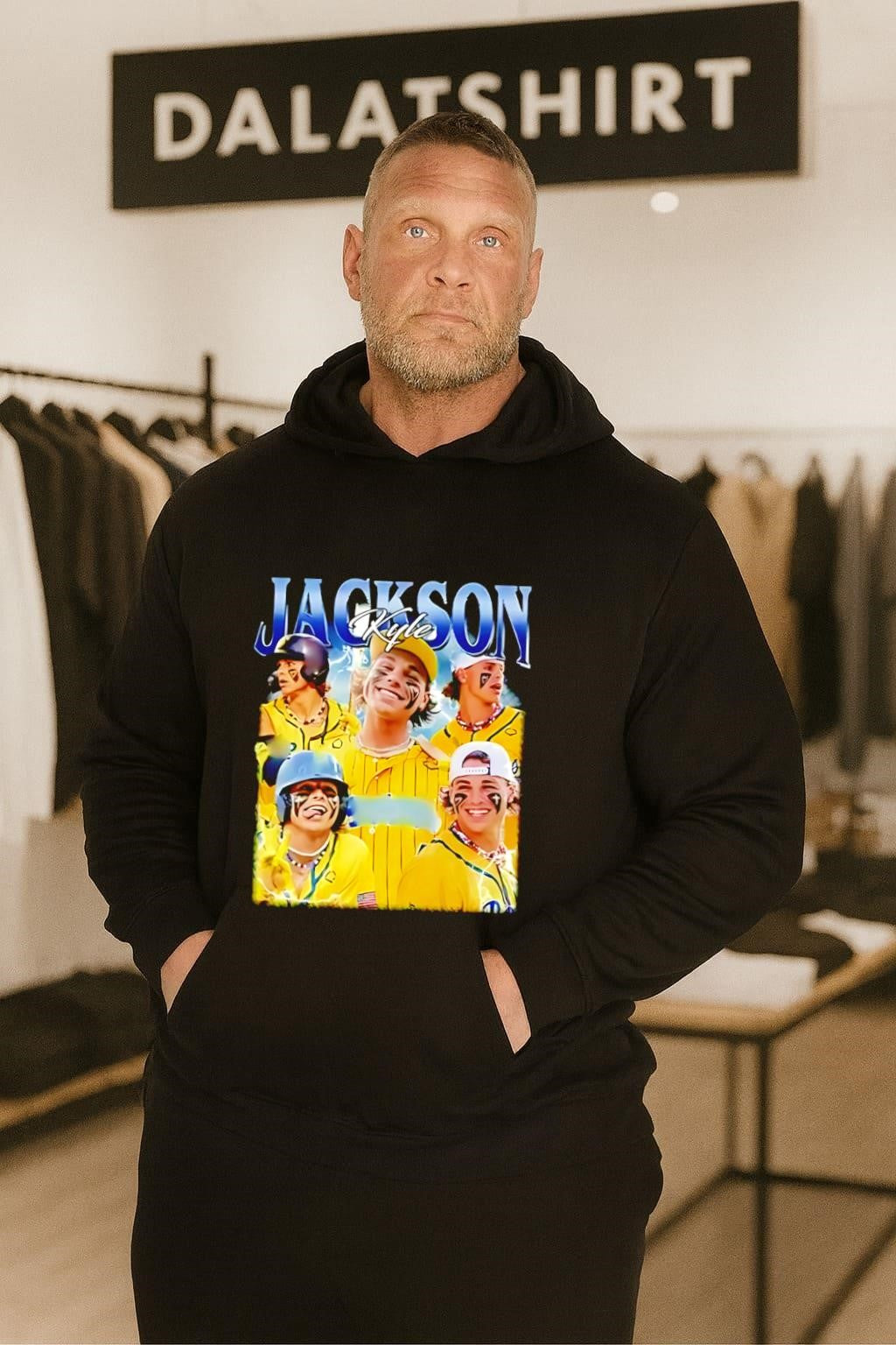 Jackson Kyle Baseball Player Lightning Graphic shirt