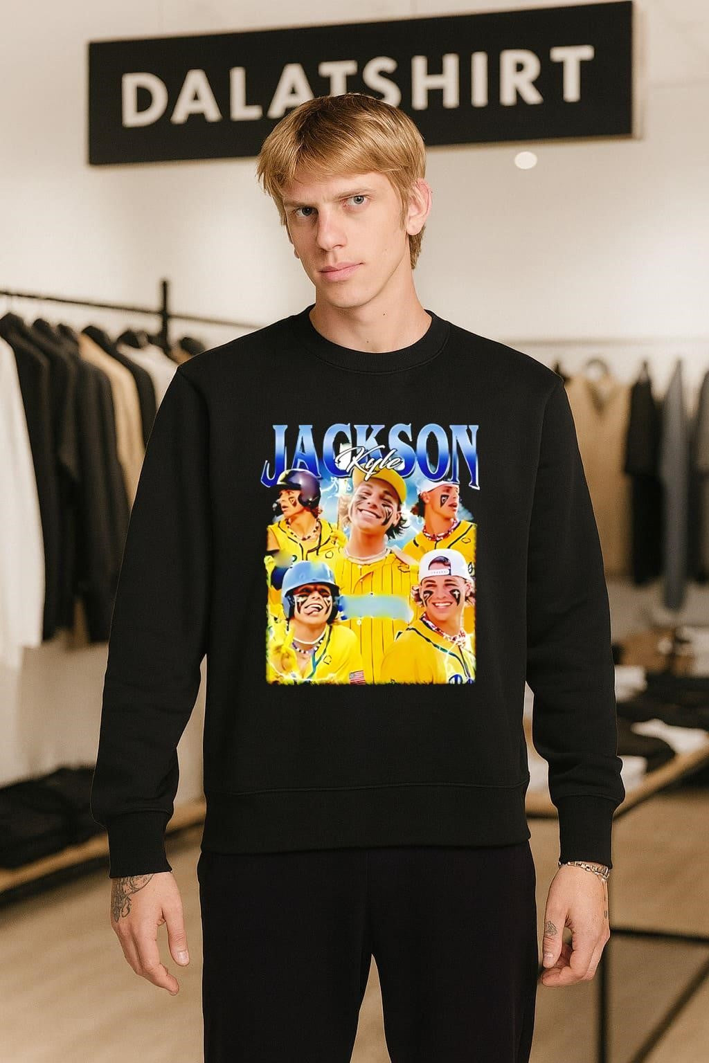 Jackson Kyle Baseball Player Lightning Graphic shirt
