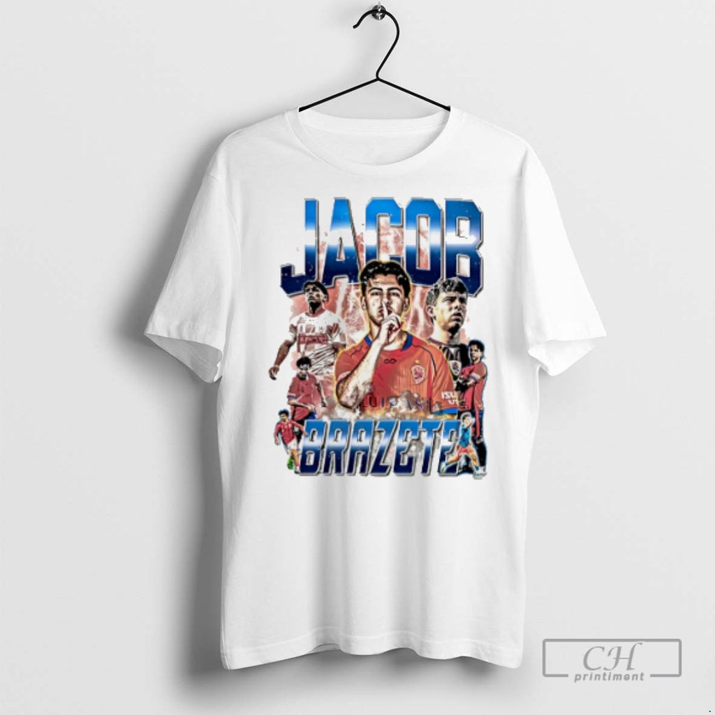 Jacob Brazete Brisbane Roar Fc Player Collage T Shirts