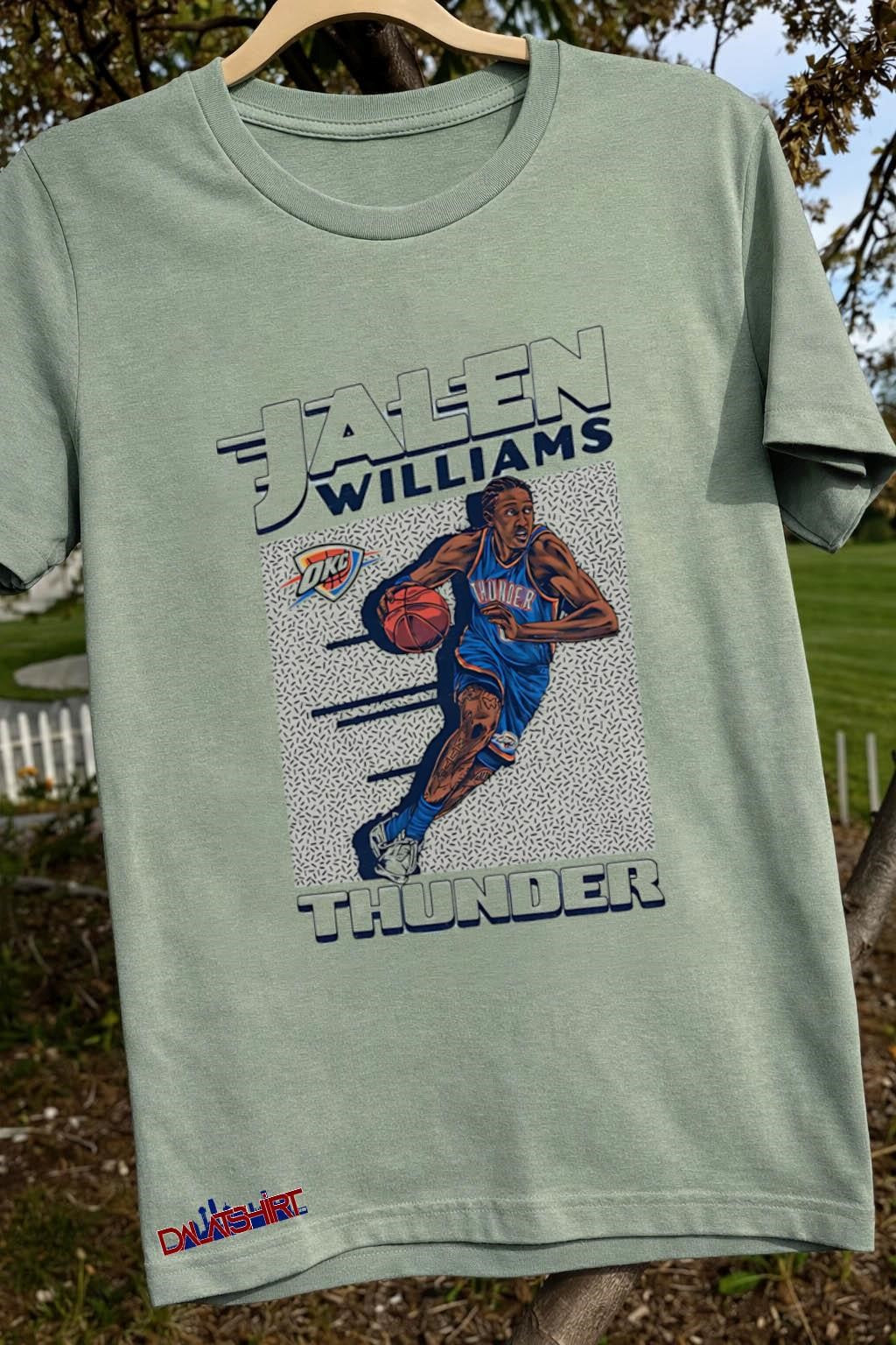 Jalen Williams Oklahoma City Thunder Basketball Player Action Graphic shirt