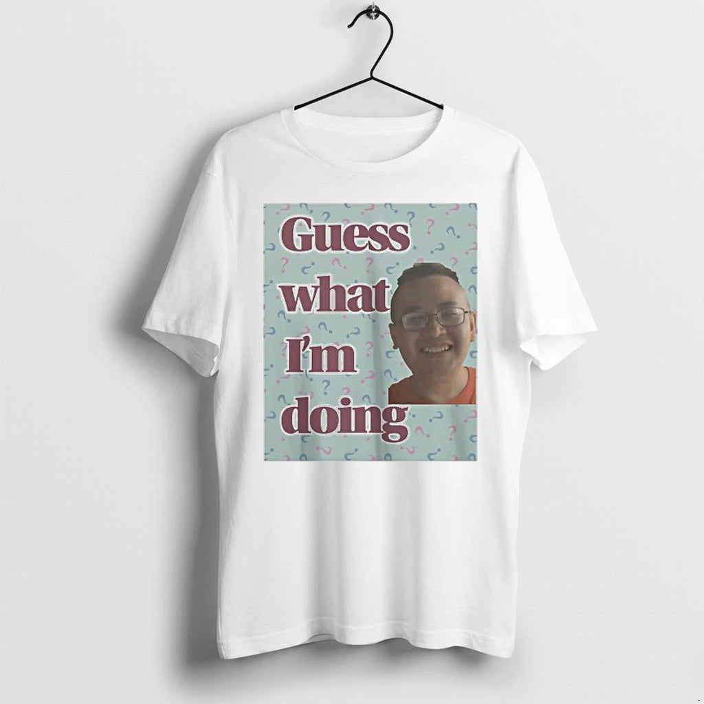 James Cage White Guess What Im Doing Tshirts Sweater