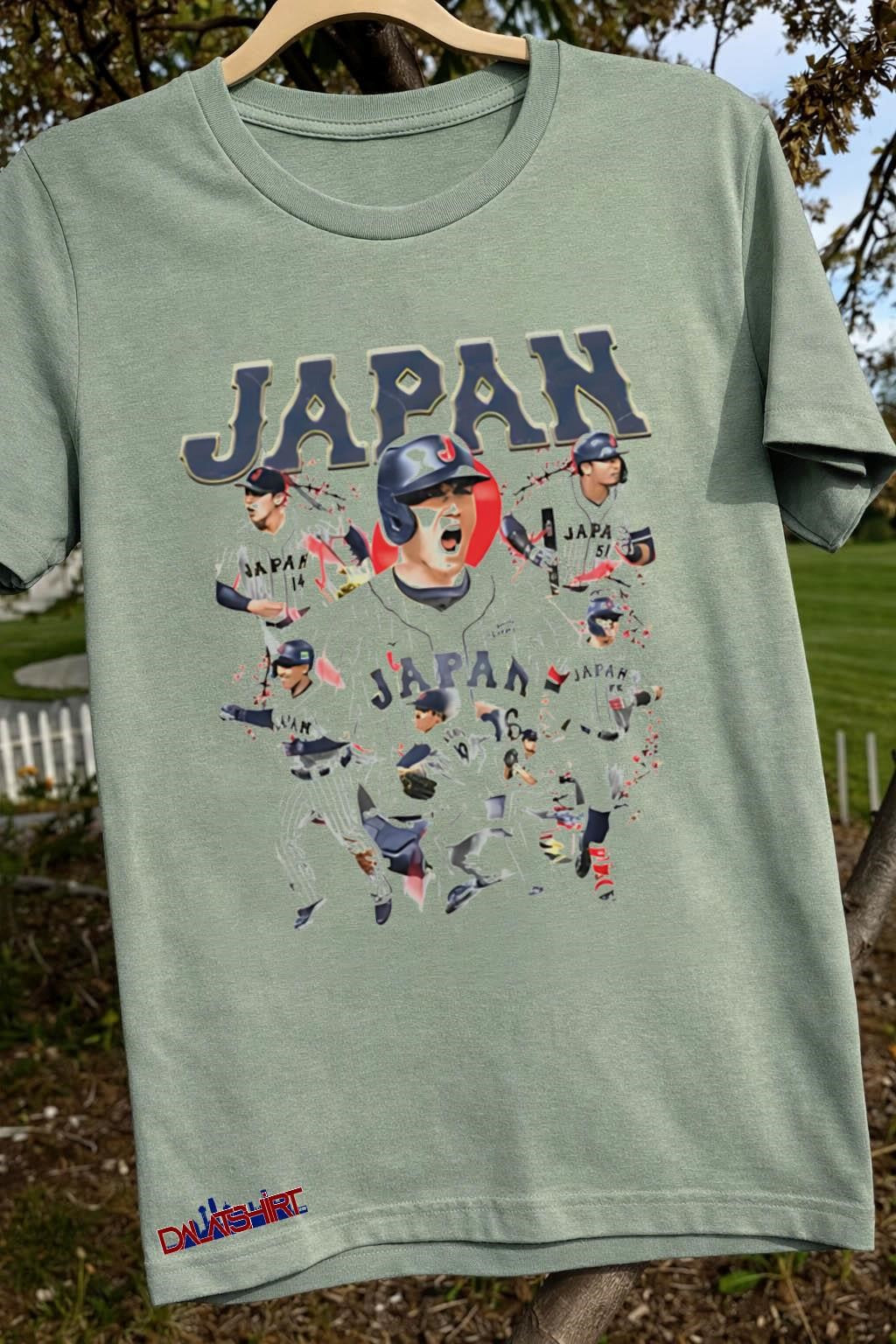 Japan World Baseball Classic Players and Blossoms shirt