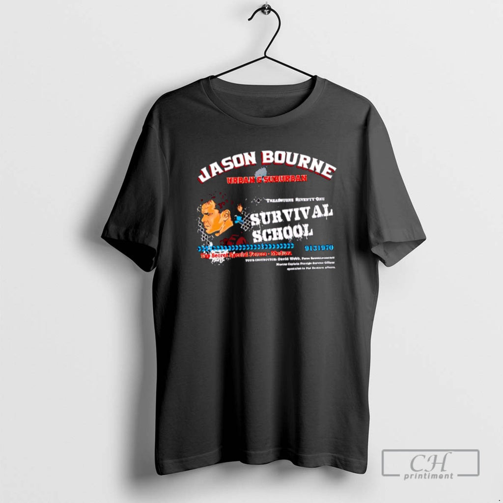 Jason Bourne Urban And Suburban Survival School T Shirts