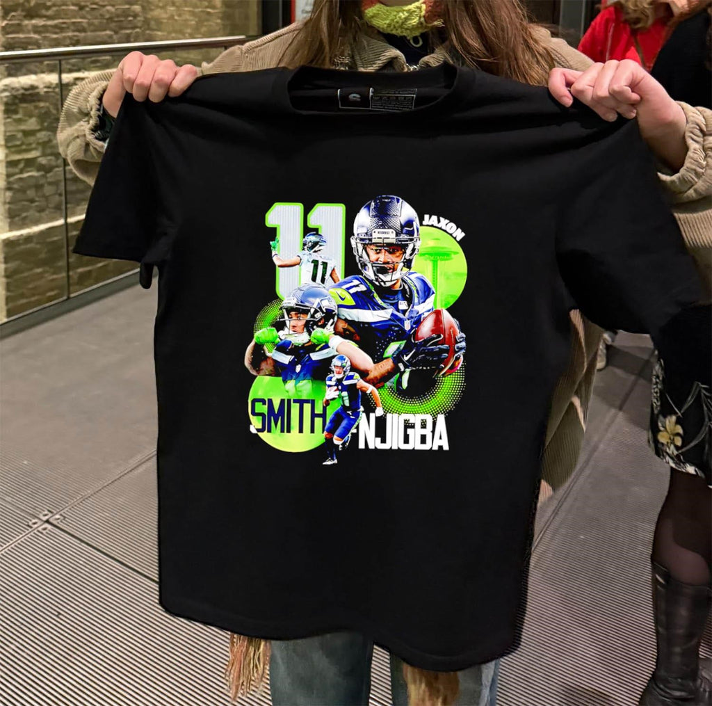 Jaxon Smith Njigba Number 11 Seattle Football Player shirt