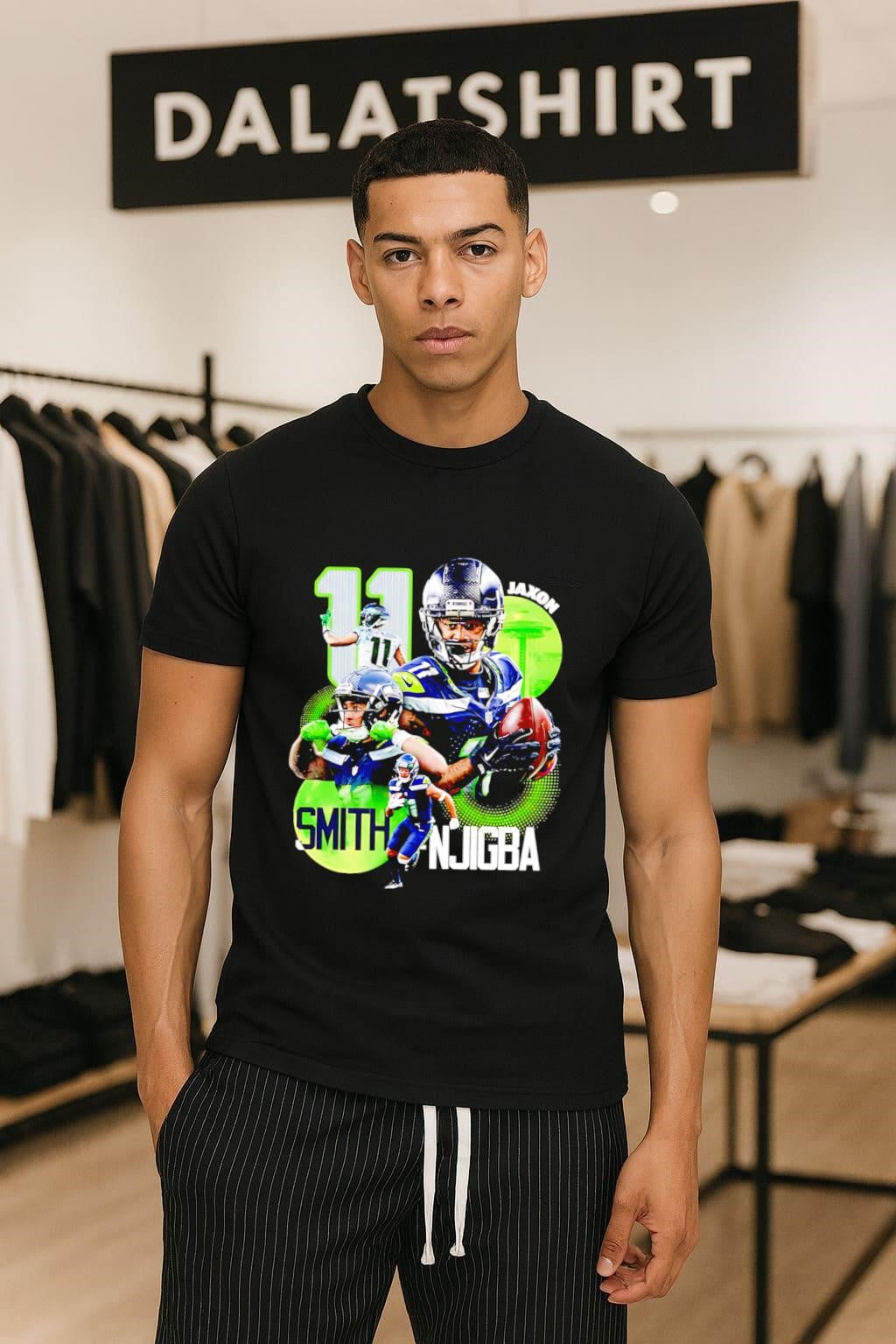 Jaxon Smith Njigba Number 11 Seattle Football Player shirt
