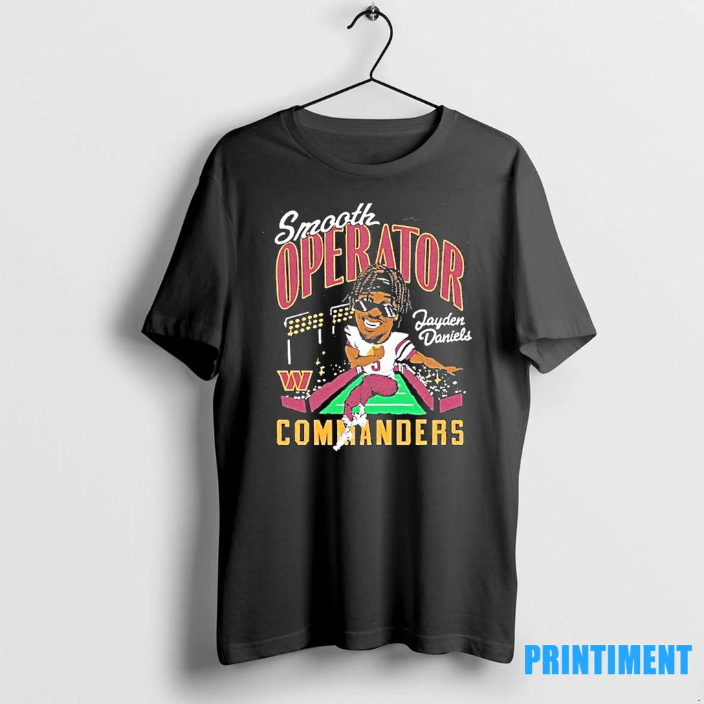 Jayden Daniels Washington Commanders Smooth Operator Caricature Player Tshirts Sweater
