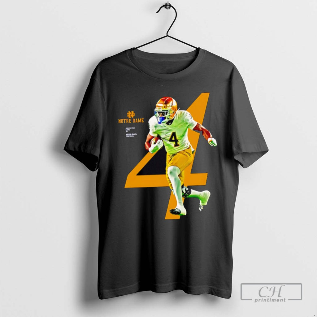 Jeremiyah Love 4 Notre Dame Fighting Irish Football T Shirts