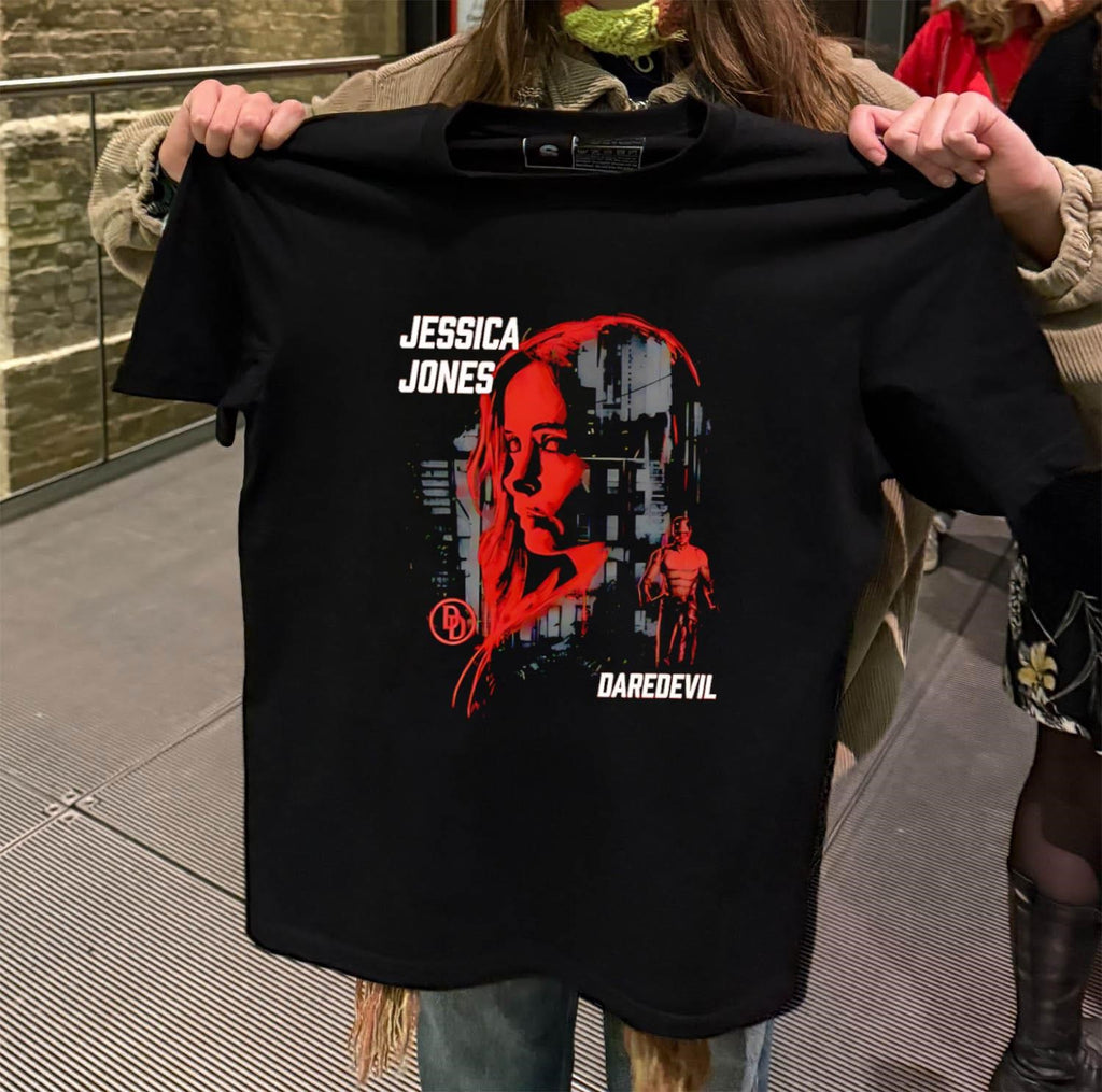 Jessica Jones Daredevil Red Mystery Woman Face shirt