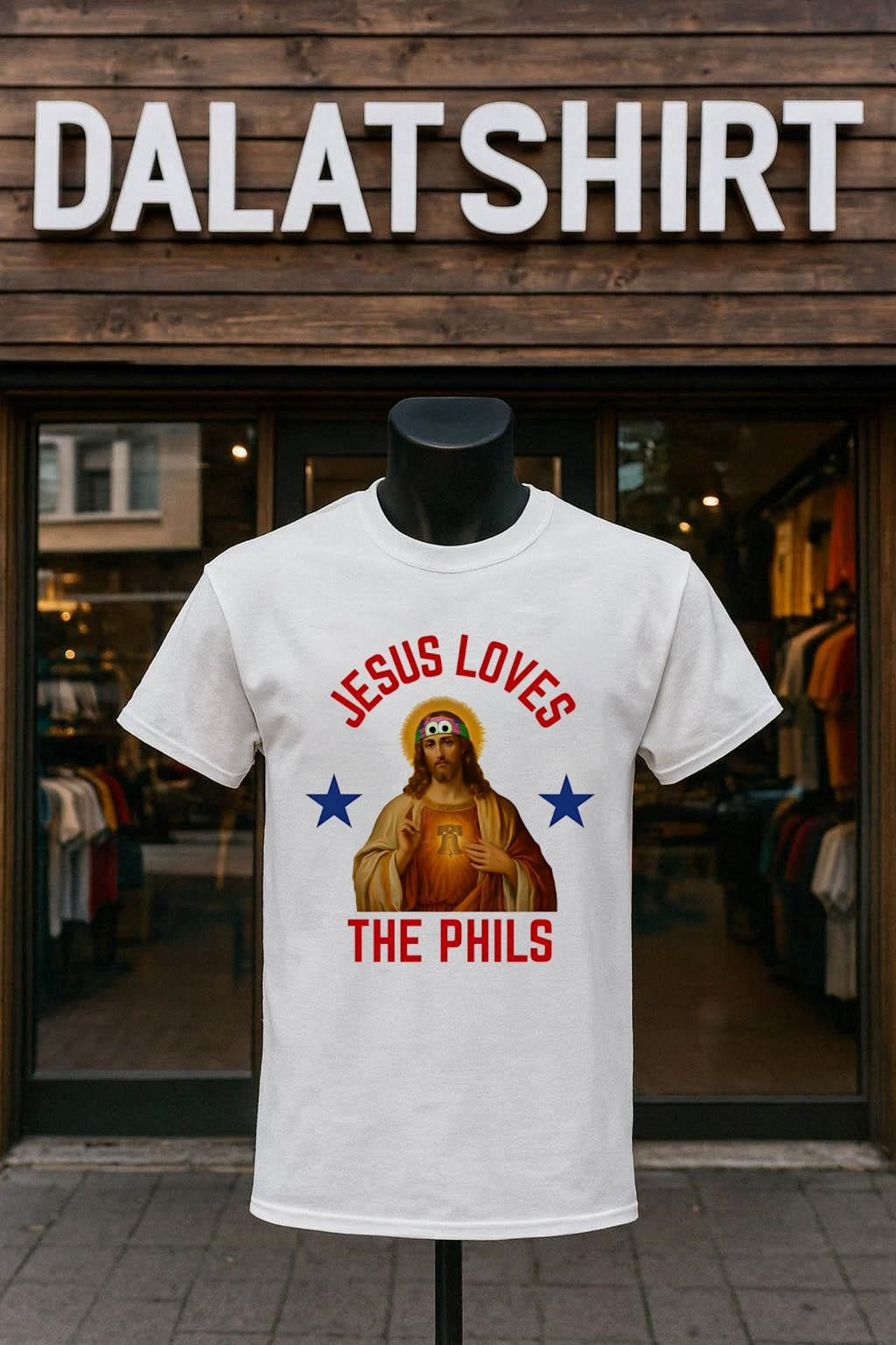 Jesus Loves The Phils Philadelphia baseball Liberty Bell shirt