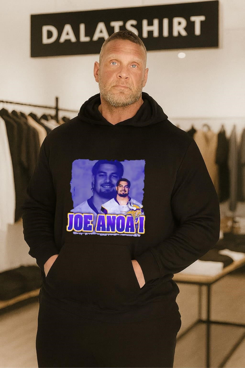 Joe Anoa’i Roman Reigns Minnesota Vikings Football Mascot Photo shirt