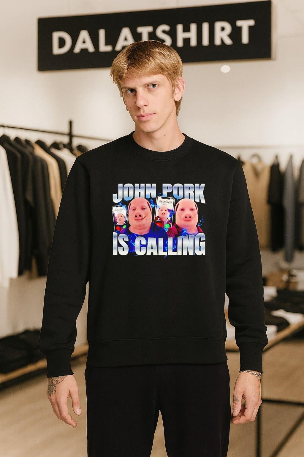 John Pork Is Calling meme shirt