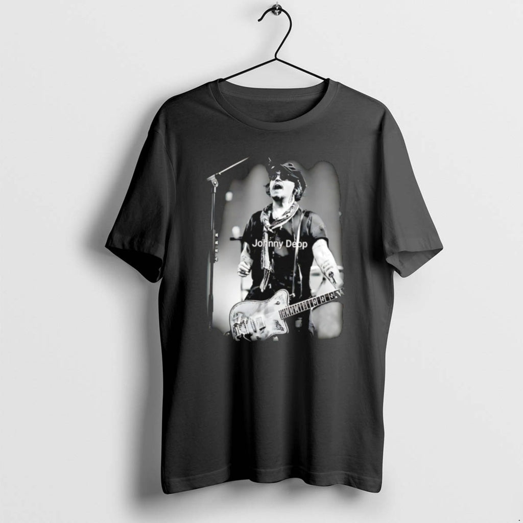 Johnny Depp Singing Photo T Shirts