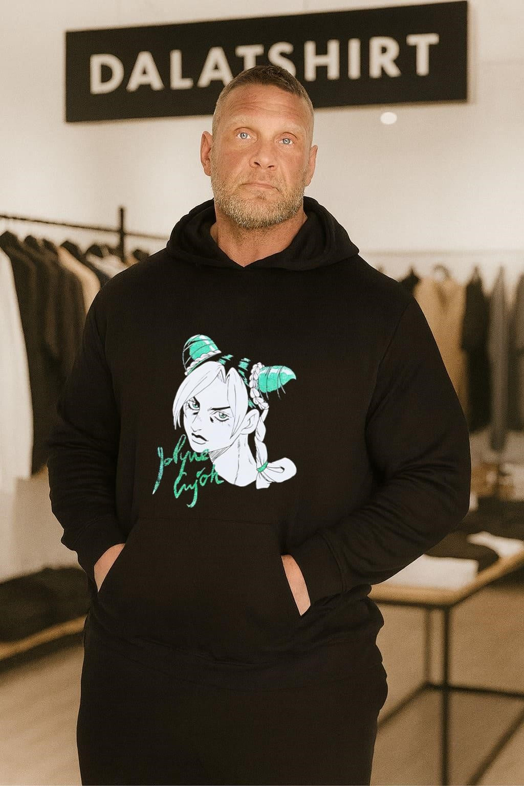 Jolyne Cujoh Anime Girl Character Green Glitter Hair Stone Ocean shirt