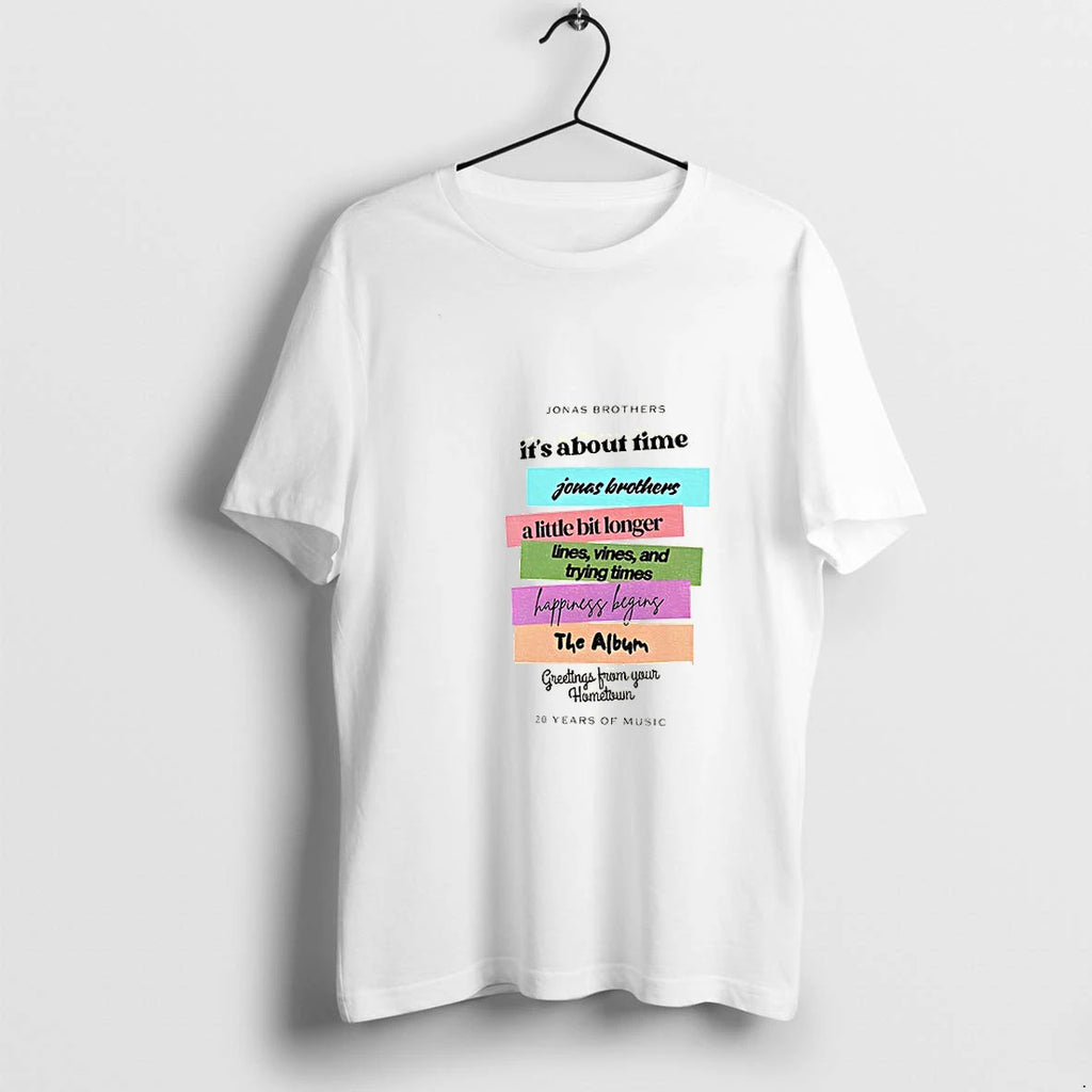Jonas Brothers New Album 20 Years Of Music Jonascon Discography Tshirts Sweater