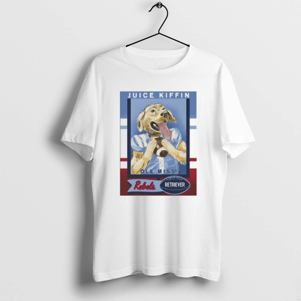 Juice Kiffin Ole Miss Football Dog Card T Shirts