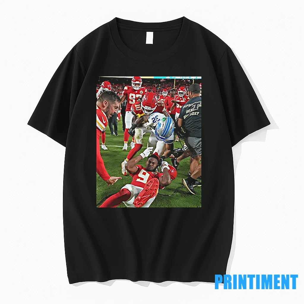 Juju Smith Schuster Vs Brian Branch Tackle Sideline Action Tshirts Sweater