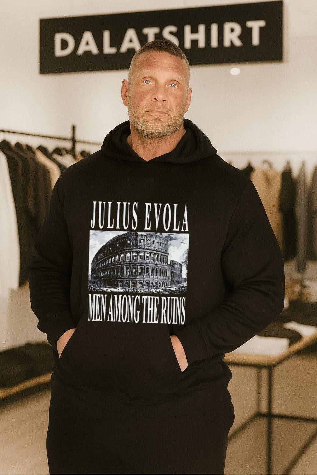 Julius Evola Men Among The Ruins Roman Colosseum Architecture shirt