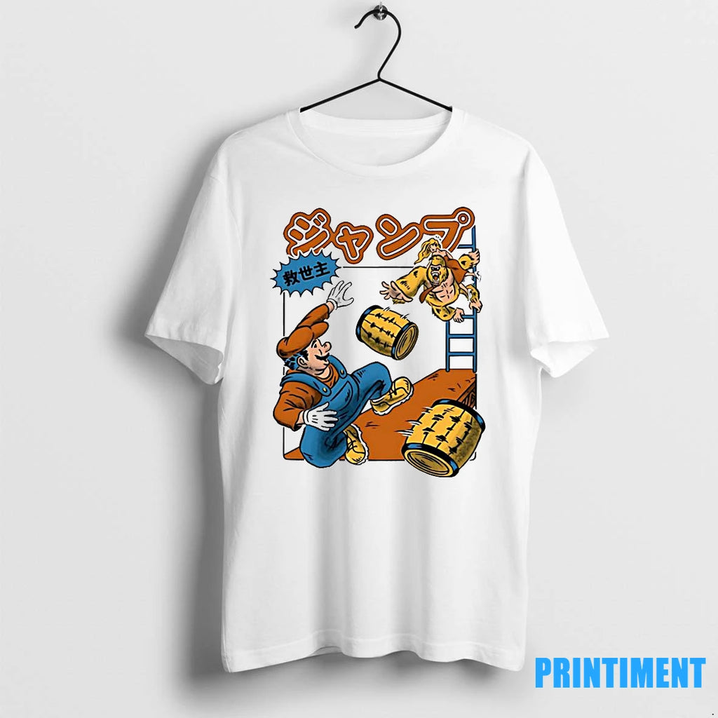 Jumping Savior Cartoon Funny Tshirts Sweater