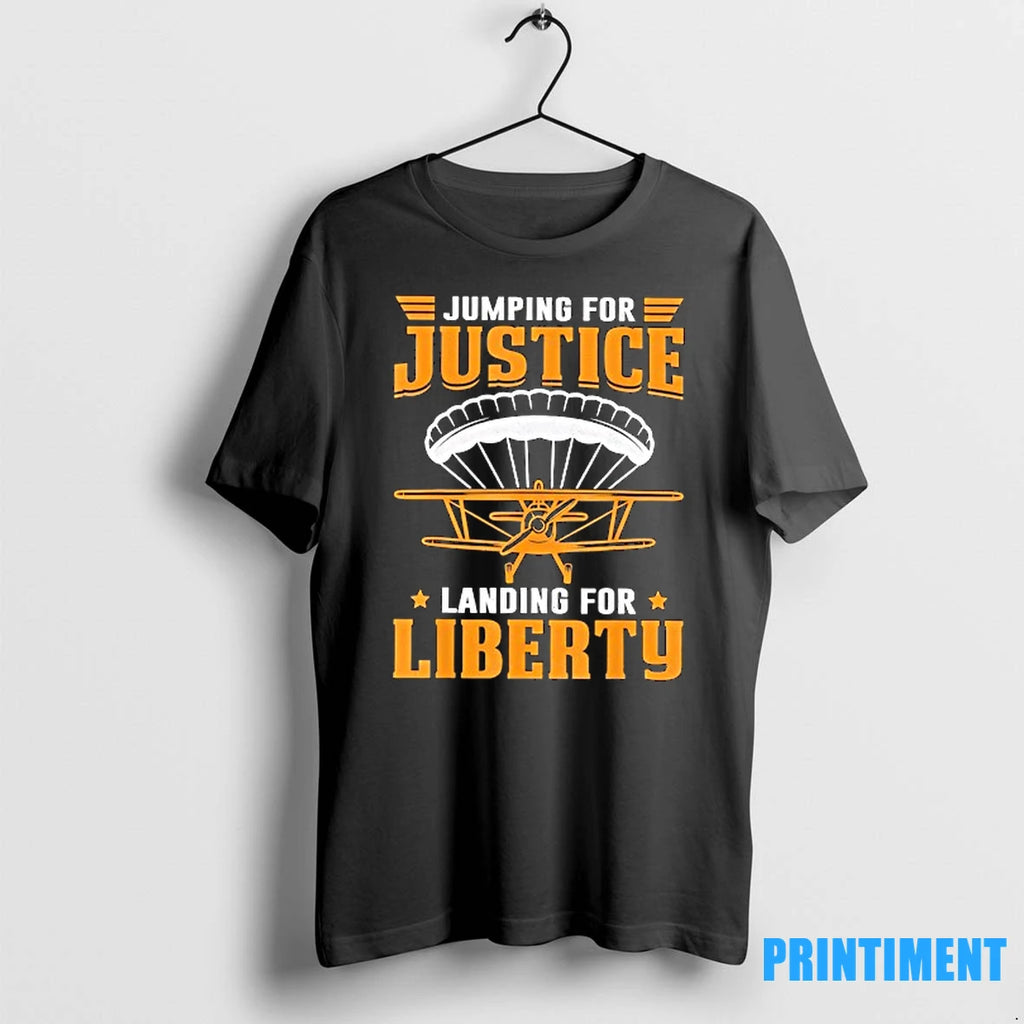 Jumping For Justice Landing For Liberty Tshirts Sweater