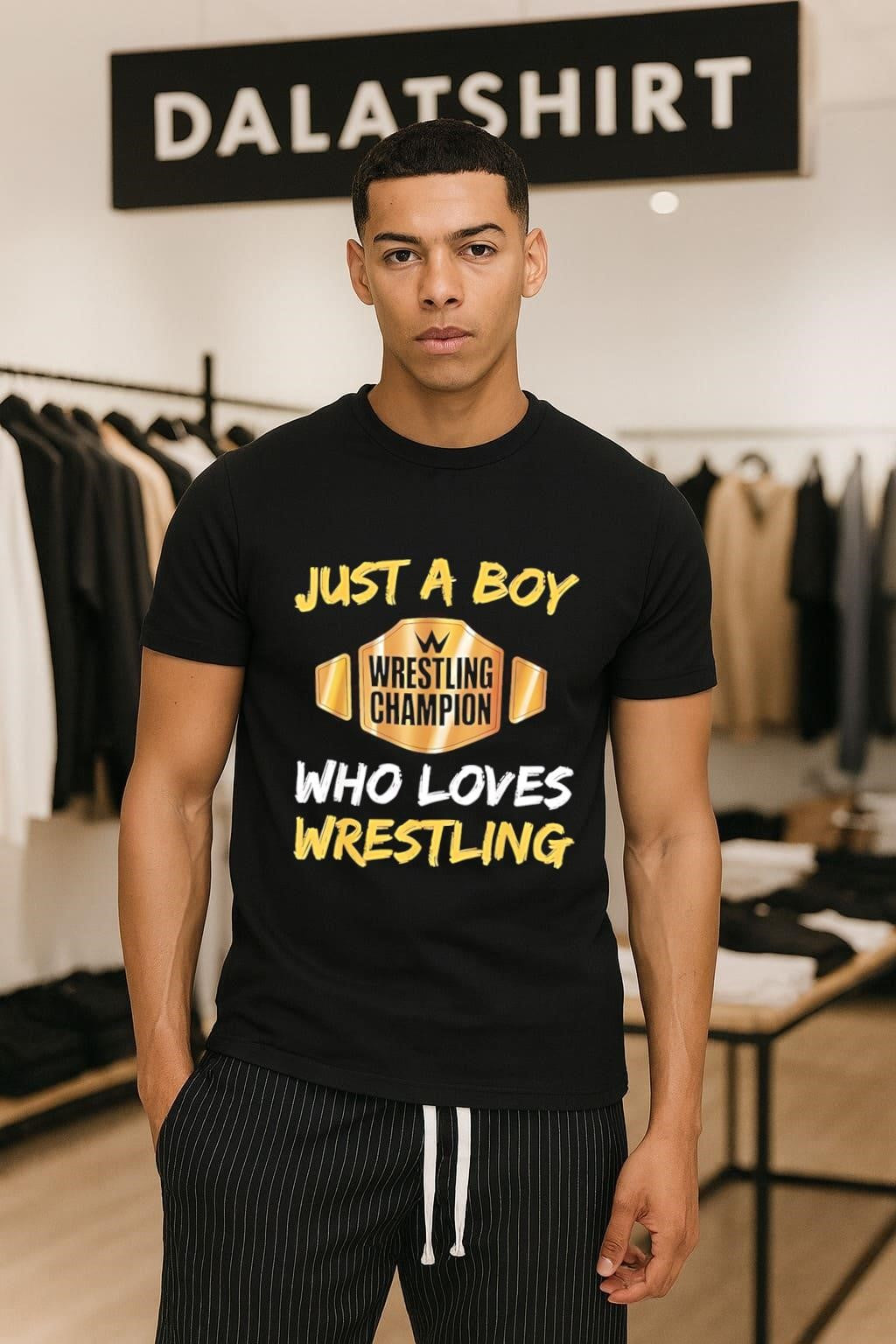 Just Boy Wrestling Champion Who Loves Wrestling shirt