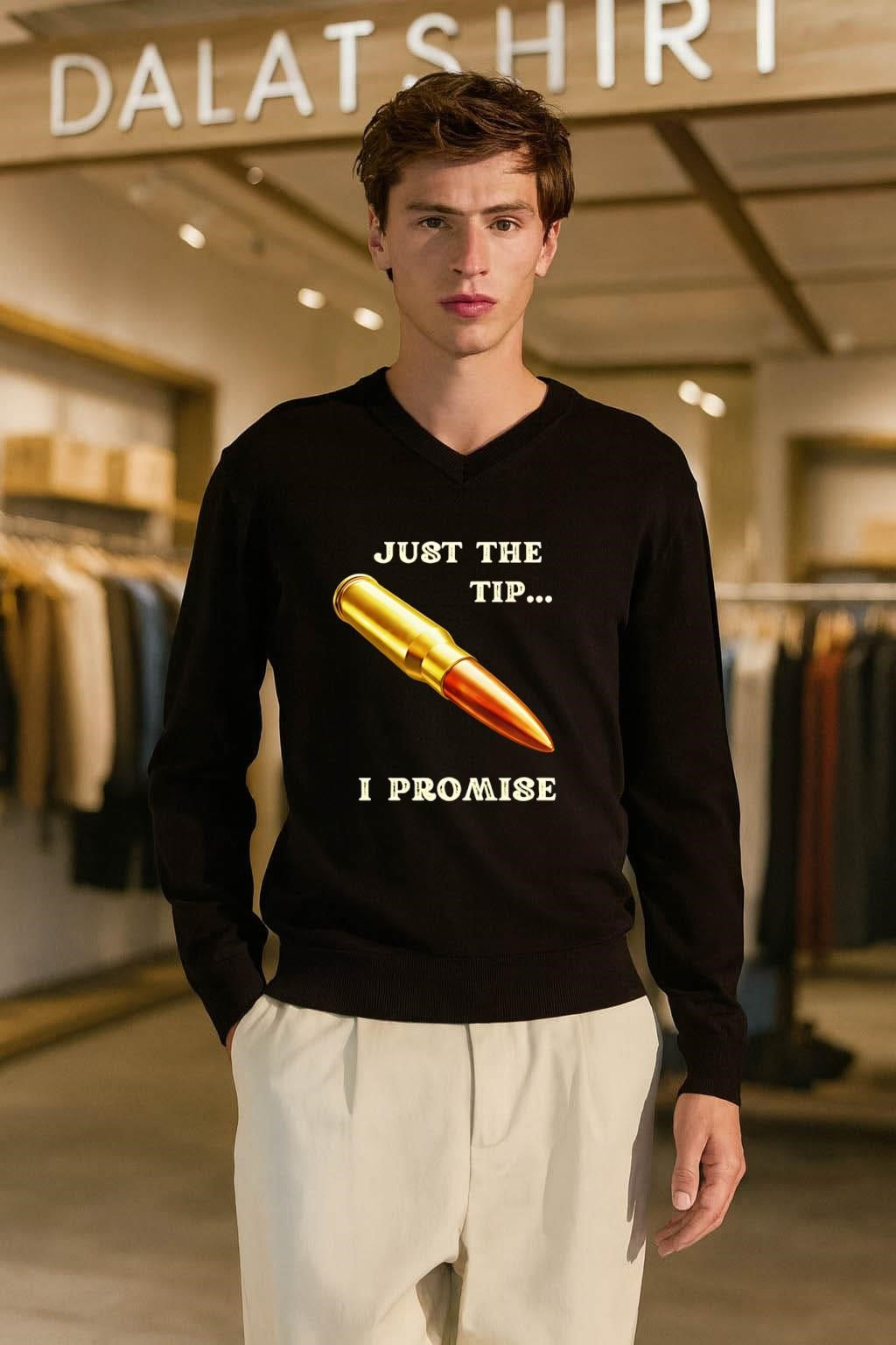 Just The Tip I Promise Bullet shirt