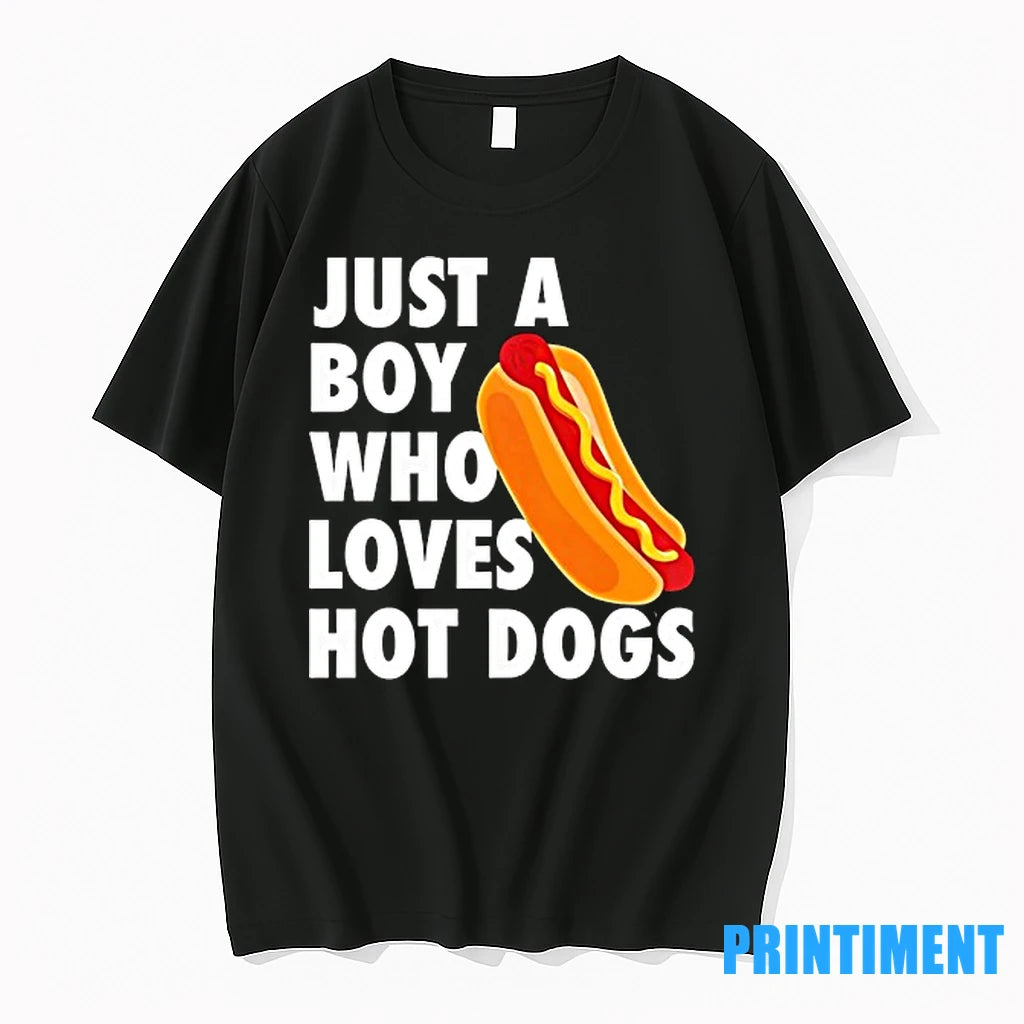 Just A Boy Who Loves Hot Dogs Tshirts Sweater