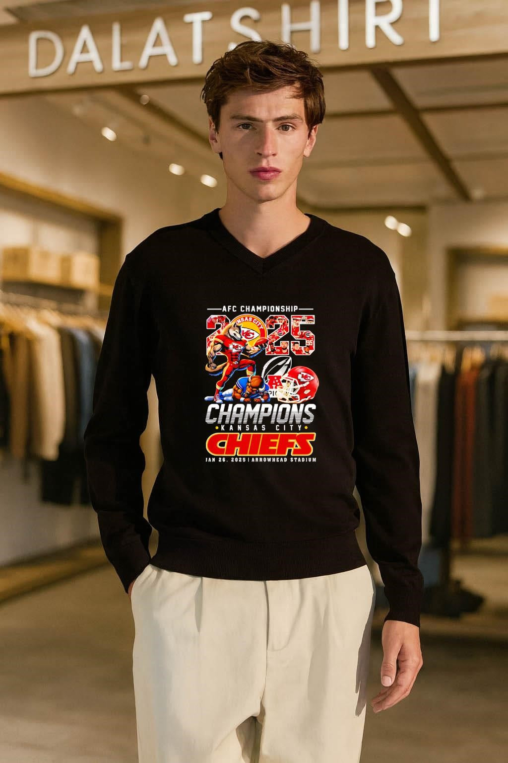 Kansas City Chiefs 2025 AFC Championship shirt