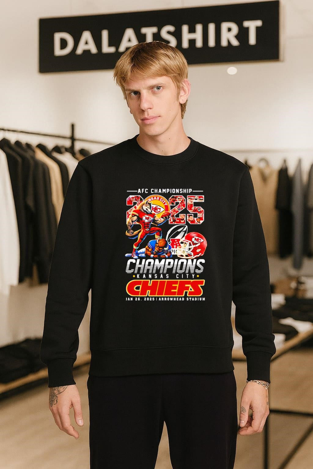 Kansas City Chiefs 2025 AFC Championship shirt