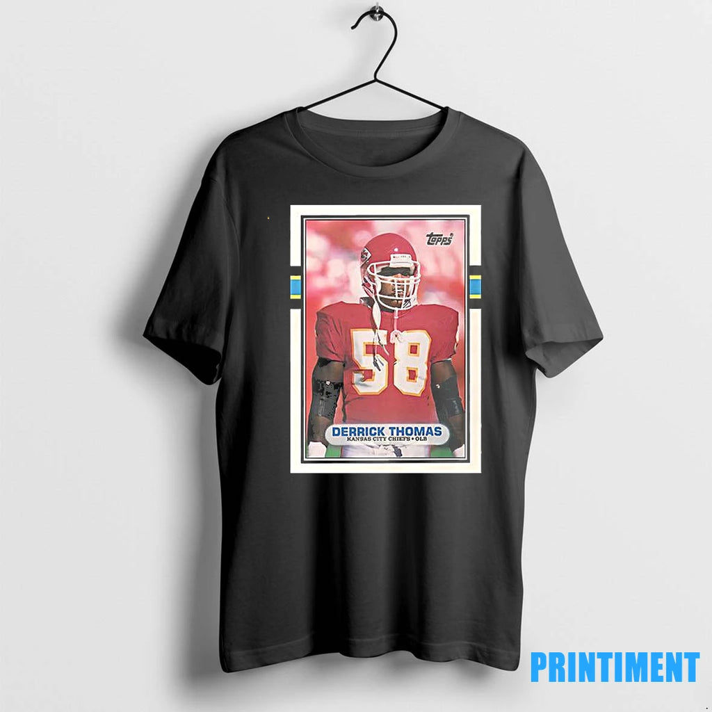 Kansas City Chiefs Derrick Thomas Trading Card Tshirts Sweater