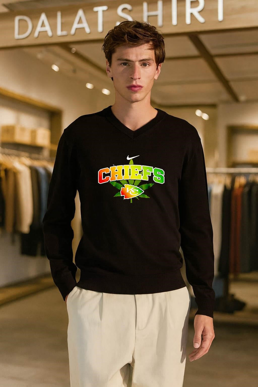 Kansas City Chiefs Marijuana Weed Leaf shirt