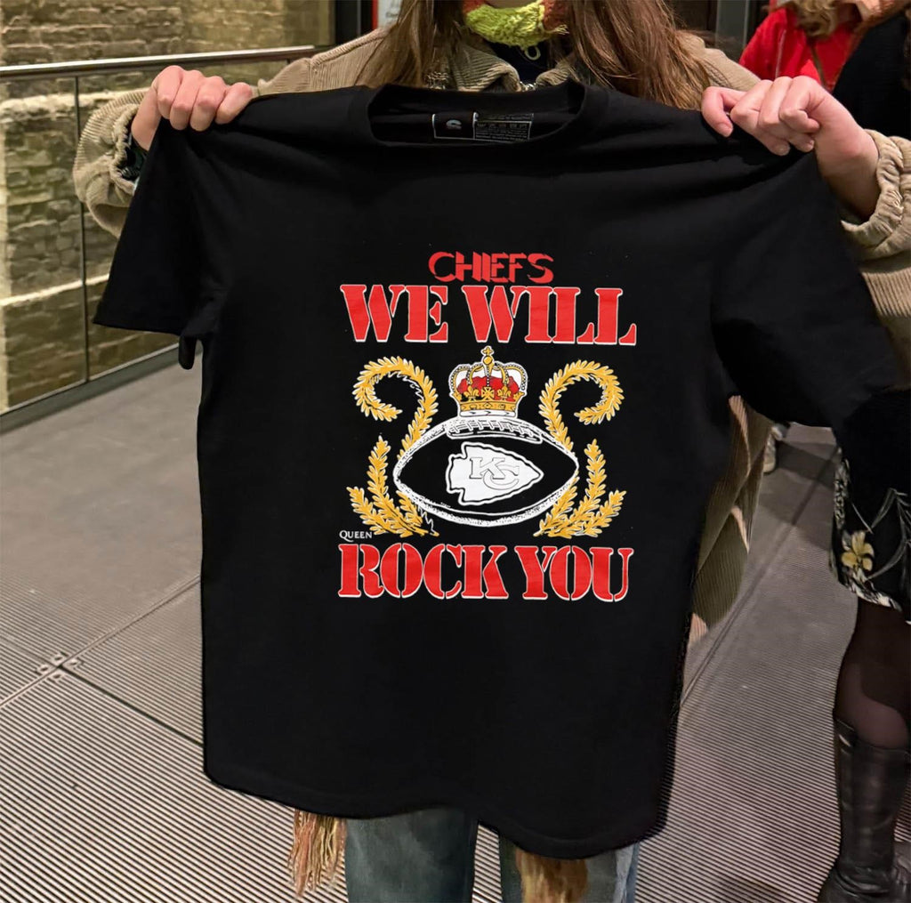 Kansas City Chiefs We Will Rock You Football Crown shirt