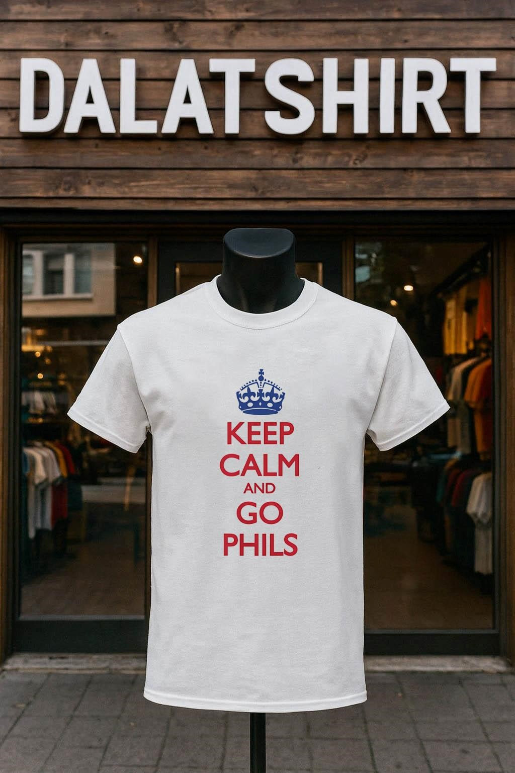 Keep Calm and Go Phils Crown Logo shirt