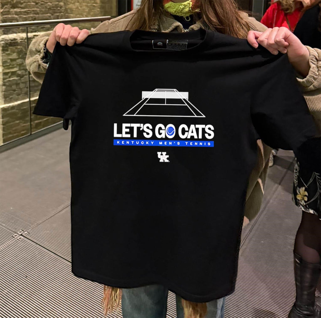 Kentucky Men’s Tennis Let’s Go Cats UK Logo Tennis Court shirt