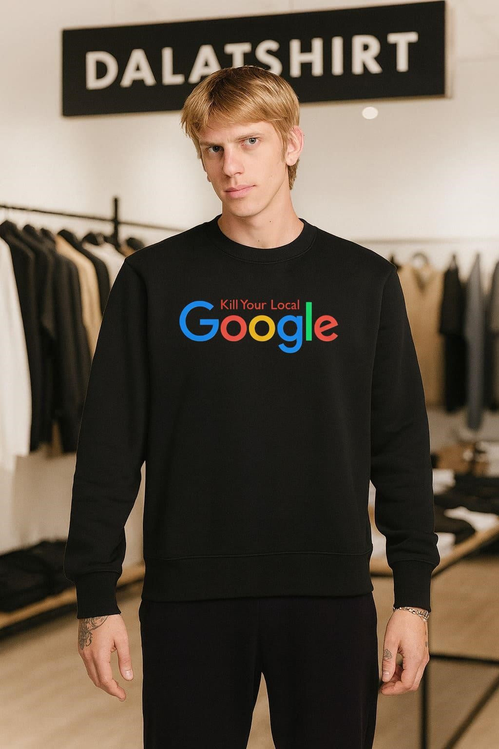 Kill Your Local Google Multi Color Logo shirt
