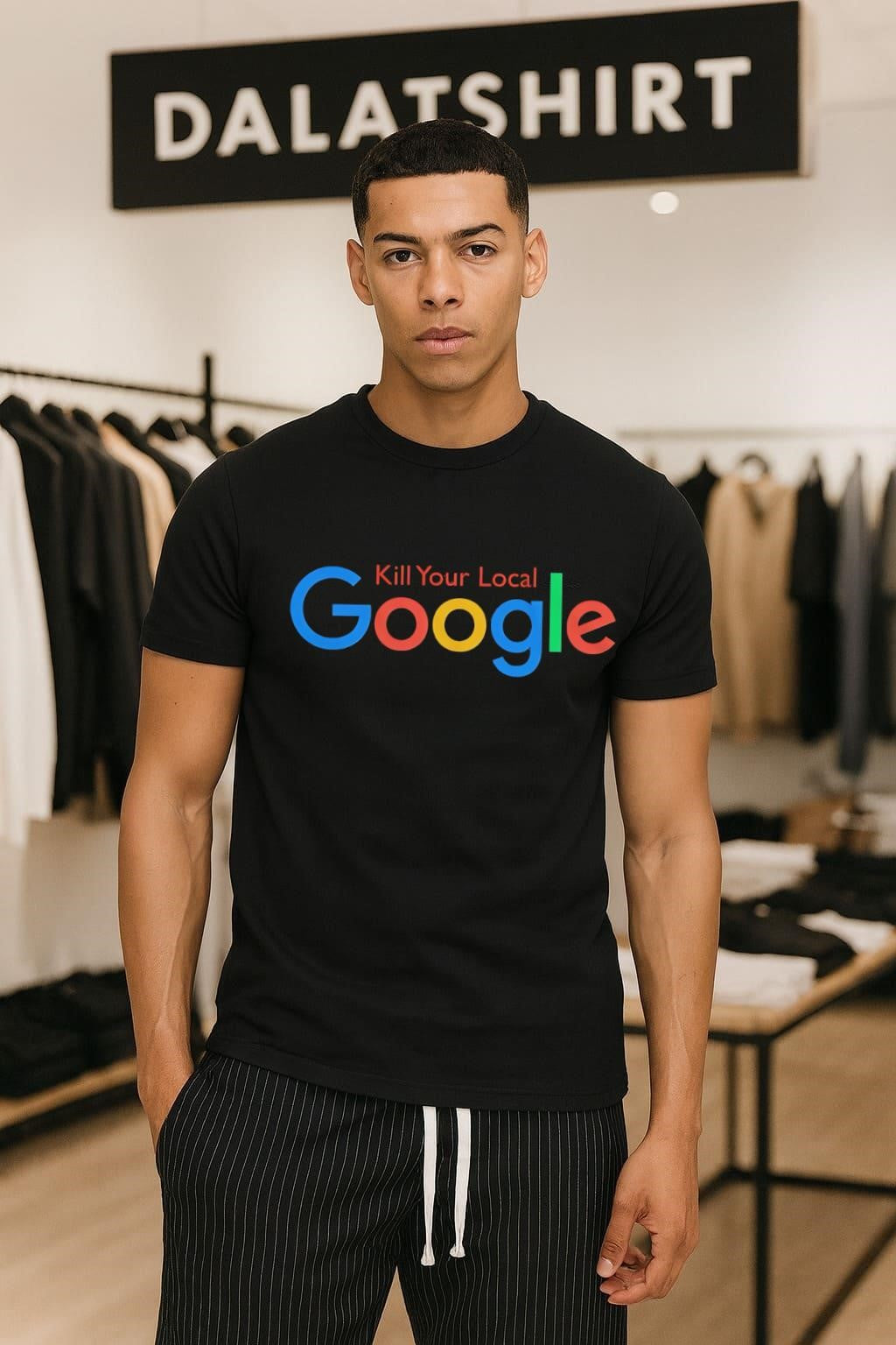 Kill Your Local Google Multi Color Logo shirt