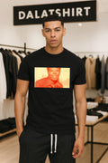 King Harris wear Sabrina Jackson shirt