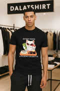 Kitten Needs A Fucking Cigarette Funny Cat Smoking Money Glasses shirt